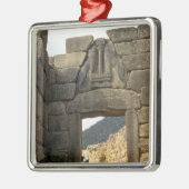 Lion Gate over de ingang Metalen Ornament (Links)