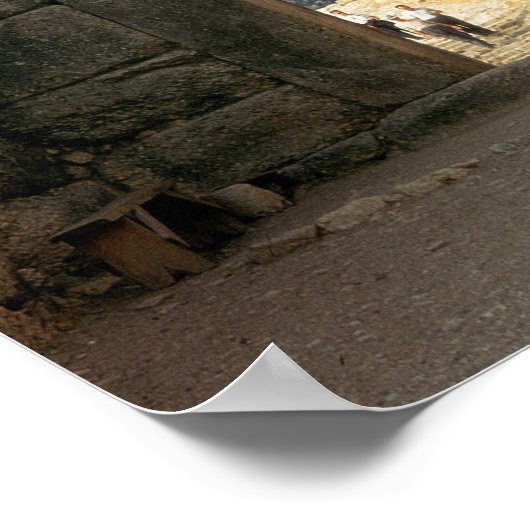 Lion Gate over de ingang Poster (Hoek)