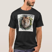 Lion gedrukt T-shirt - Animal Art (Voorkant)