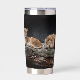 Lion Geïsoleerde Drinkbeker