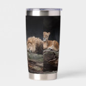 Lion Geïsoleerde Drinkbeker (Links)