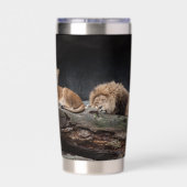 Lion Geïsoleerde Drinkbeker (Achterkant)