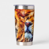 Lion Geïsoleerde Drinkbeker (Rechts)
