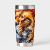 Lion Geïsoleerde Drinkbeker (Achterkant)