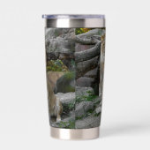 Lion Geïsoleerde Drinkbeker (Rechts)