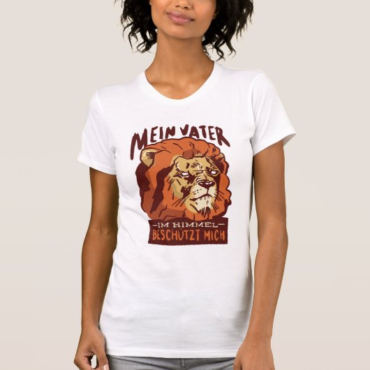 Lion German Quote T-shirt (Voorkant)