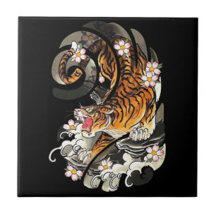Lion Gift Hoger Tattoo Cool Brave Tegeltje