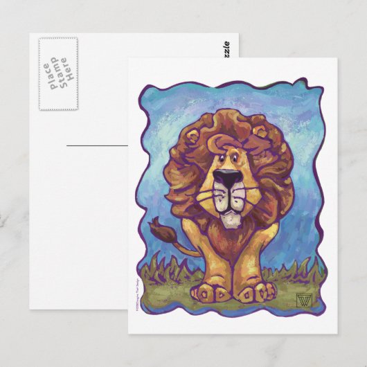 Lion Gifts & Accessoires Briefkaart (Voorkant / Achterkant)