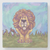 Lion Gifts & Accessoires Stenen Onderzetter (Voorkant)