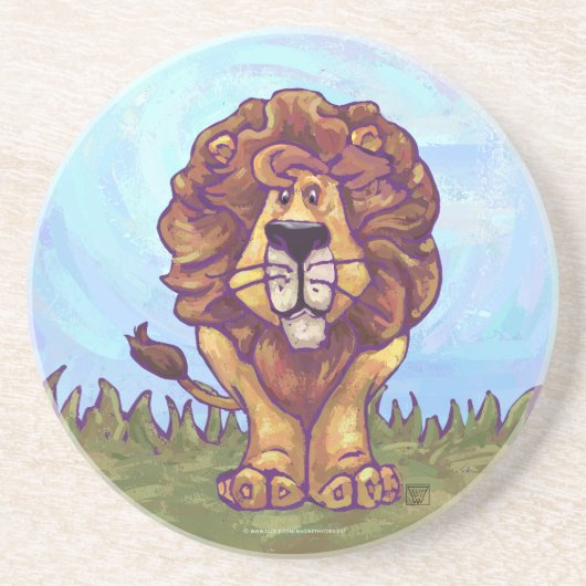 Lion Gifts & Accessoires Zandsteen Onderzetter (Voorkant)