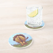 Lion Gifts & Accessoires Zandsteen Onderzetter (Zijkant)