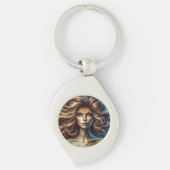 Lion Girl Design Sleutelhanger (Voorkant)