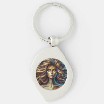 Lion Girl Design Sleutelhanger