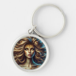 Lion Girl Design Sleutelhanger