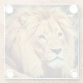 Lion Glazen Onderzetter (Achterkant)