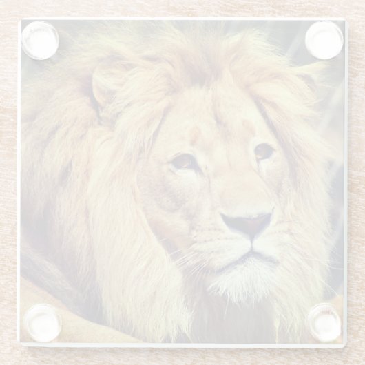 Lion Glazen Onderzetter (Achterkant)