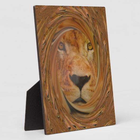 Lion glimlach fotoplaat (Zijkant)