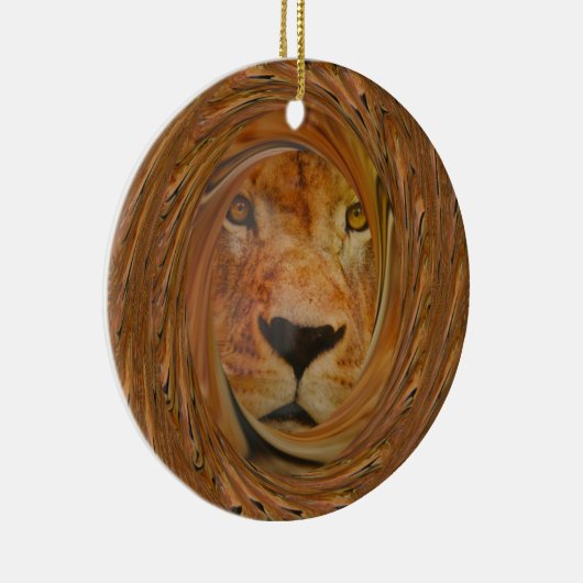Lion glimlach keramisch ornament (Rechts)
