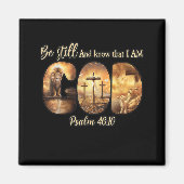 Lion God Christelijke ben nog steeds en weet dat i Magneet (Voorkant)