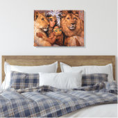 Lion Goddess Egyptian Princess Canvas Art (Insitu (Slaapkamer))