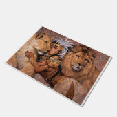 Lion Goddess Egyptian Princess Door Mat (Schuin)