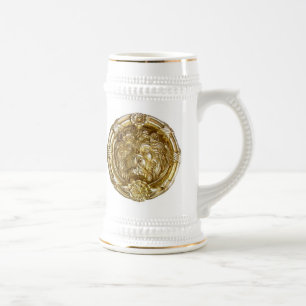 Lion Gold Beer Stein Bierpul