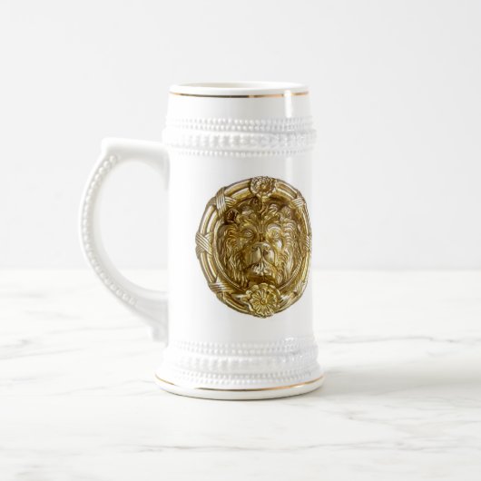 Lion Gold Beer Stein Bierpul (Links)