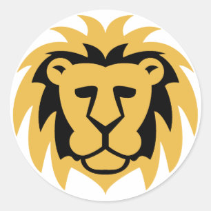 Lion Gold Ronde Sticker