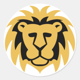 Lion Gold Ronde Sticker