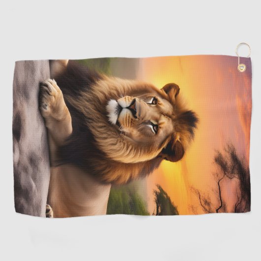 Lion Golfhanddoek (Horizontaal)