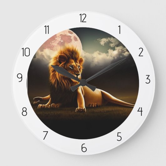 LION GROTE KLOK (Voorkant)