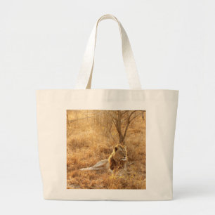 Lion Grote Tote Bag