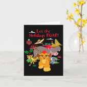 Lion Guard Laat de feestdagen brullen Kaart (Gele Bloem)