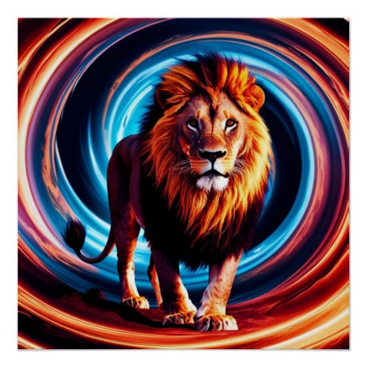 Lion Gyre-Poster Perfect Poster (Voorkant)