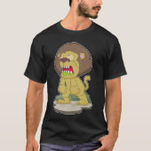 Lion Halloween Zombie T-shirt (Voorkant)