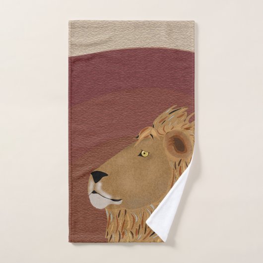 Lion Hand Towel Handdoek (Handdoek)