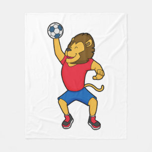 Lion Handball-speler Handball Fleece Deken