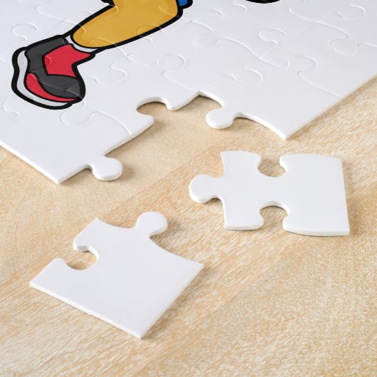 Lion Handball-speler Handball Legpuzzel (Zijkant)