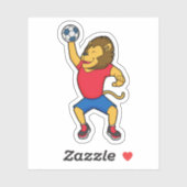 Lion Handball-speler Handball Sticker (Vel)