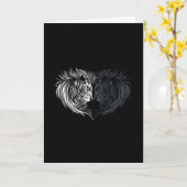 Lion hart kaart (Gele Bloem)