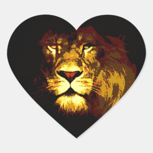 Lion Hart Sticker