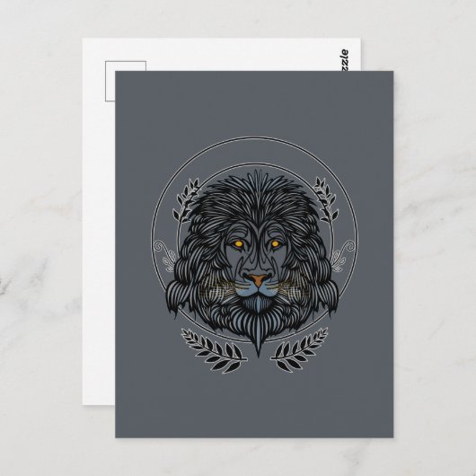 Lion Head Briefkaart (Voorkant / Achterkant)