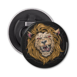 Lion Head Button Flesopener