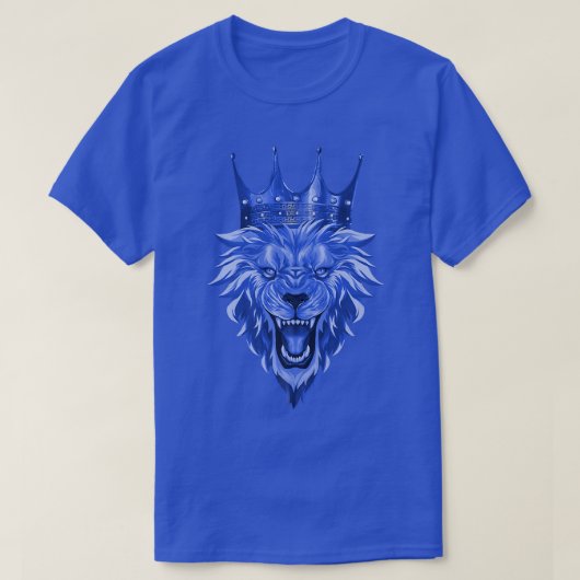 Lion Head Crown  Workout Beast King Motivation Gym T-shirt (Design voorkant)