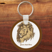 Lion head custom sleutelhanger (Voorkant)