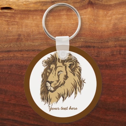 Lion head custom sleutelhanger (Voorkant)
