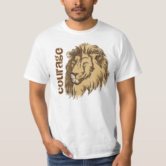 Lion Head custom T-shirt Courage (Voorkant)