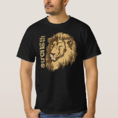 Lion Head custom T-shirt - Sterkte (Voorkant)