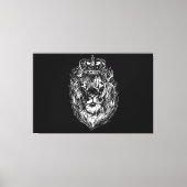 lion head design with wonderful charisma canvas afdruk (Voorkant)