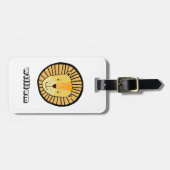 Lion Head gepersonaliseerd Bagagelabel (Voorkant horizontaal)